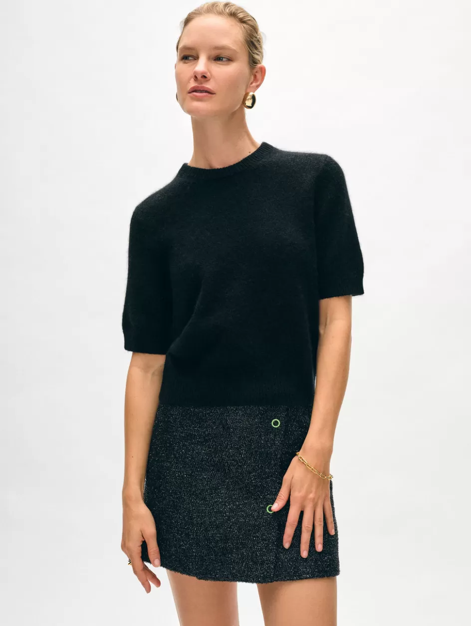 White + Warren Tops-brushed cashmere tee