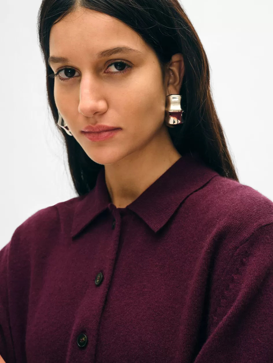 White + Warren Sweaters-cashmere button polo
