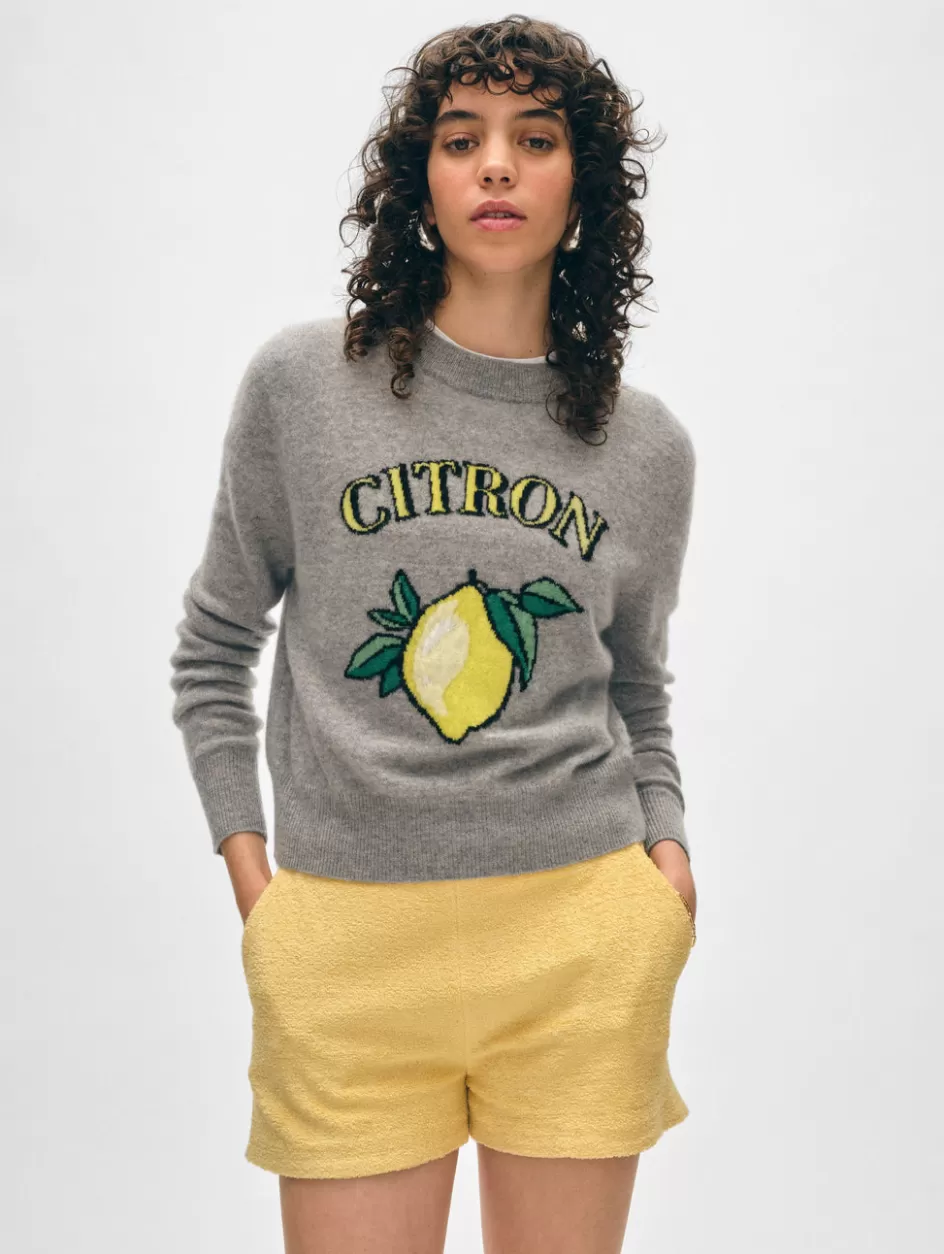 White + Warren Sweaters-cashmere citron crewneck