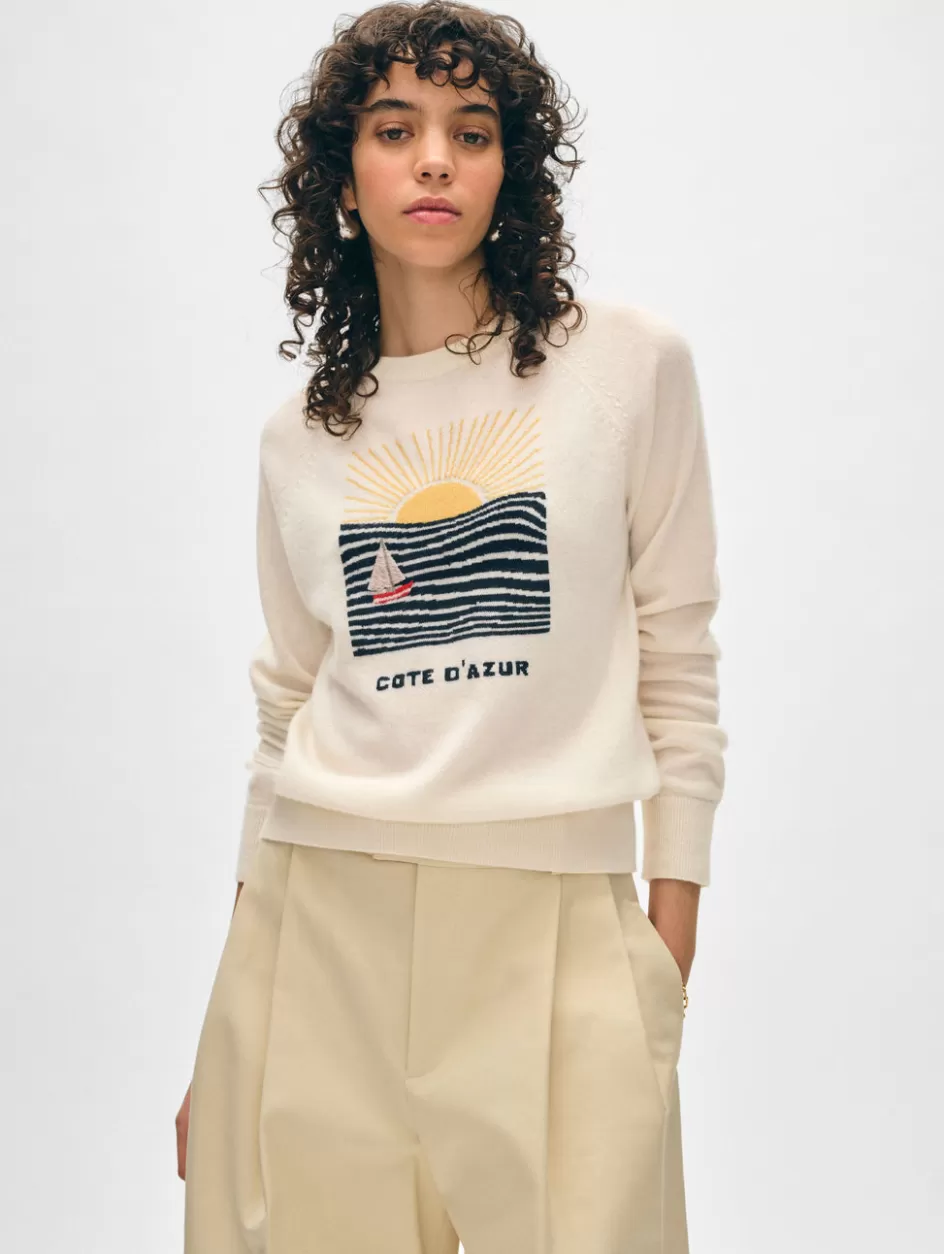White + Warren Sweaters-cashmere cote d'azur sweatshirt