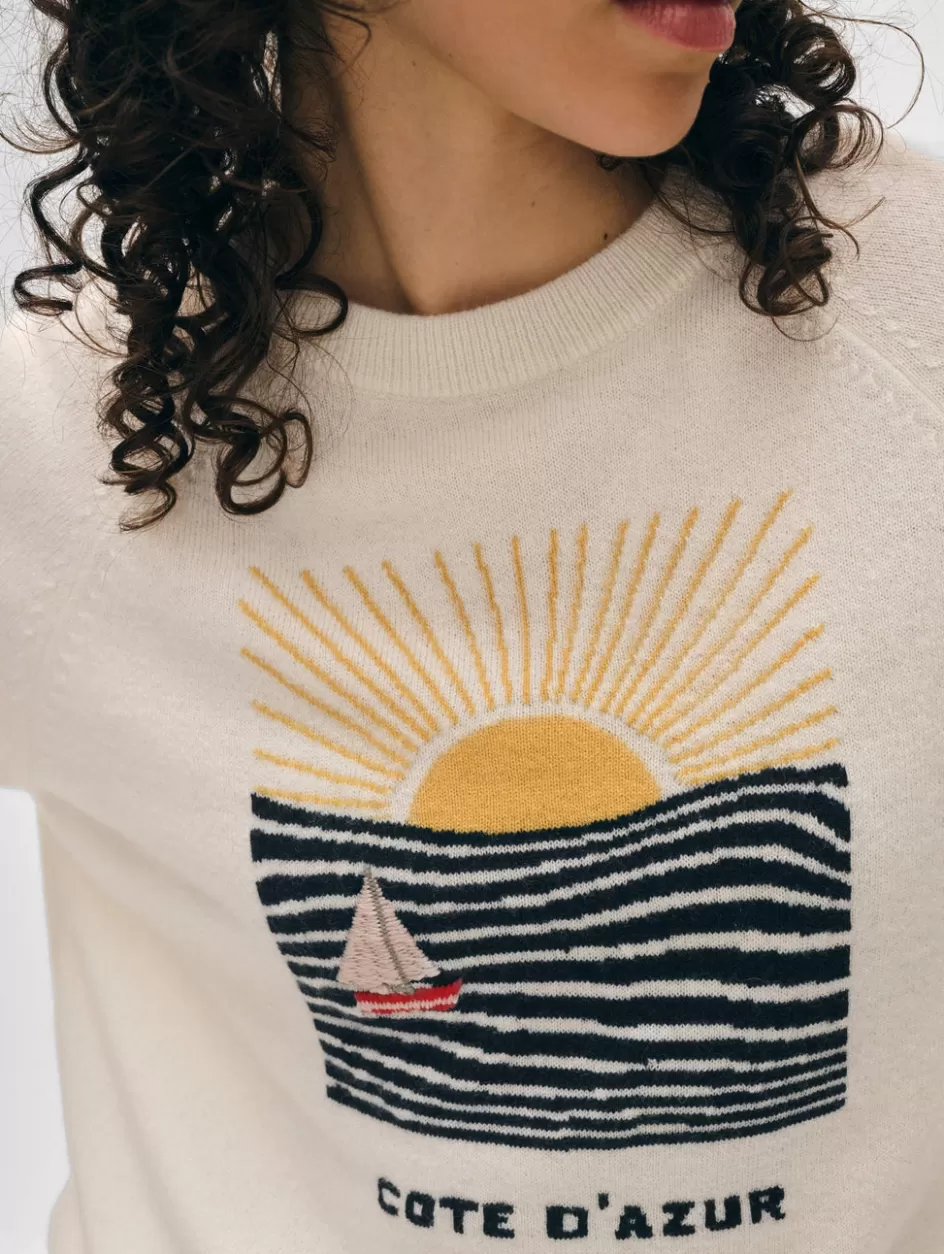 White + Warren Sweaters-cashmere cote d'azur sweatshirt