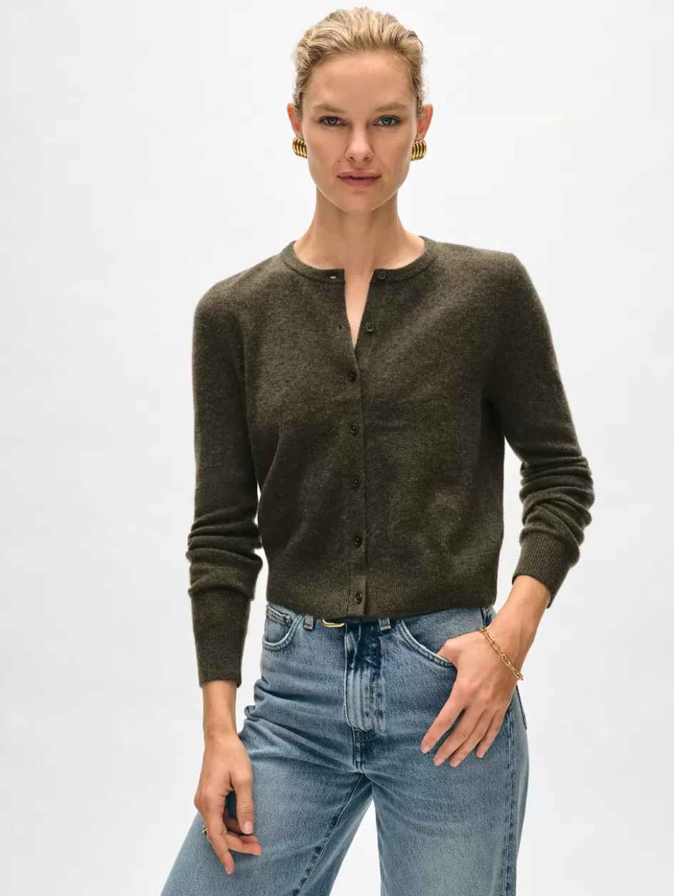 White + Warren Cardigans-cashmere crewneck cardigan