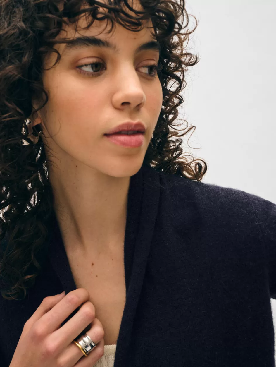 White + Warren Cardigans-cashmere cropped trapeze cardigan