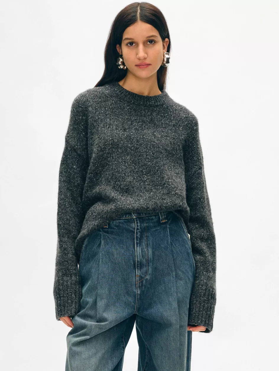 White + Warren Sweaters-cashmere donegal easy crewneck