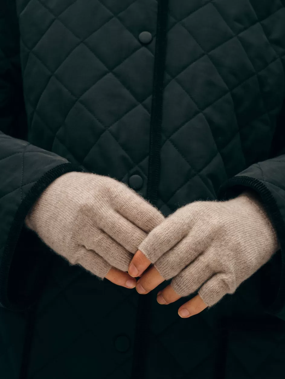 White + Warren Accessories-cashmere fingerless glove