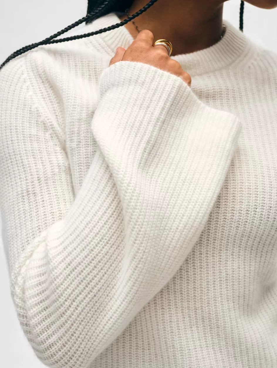 White + Warren Sweaters-cashmere fluted sleeve top