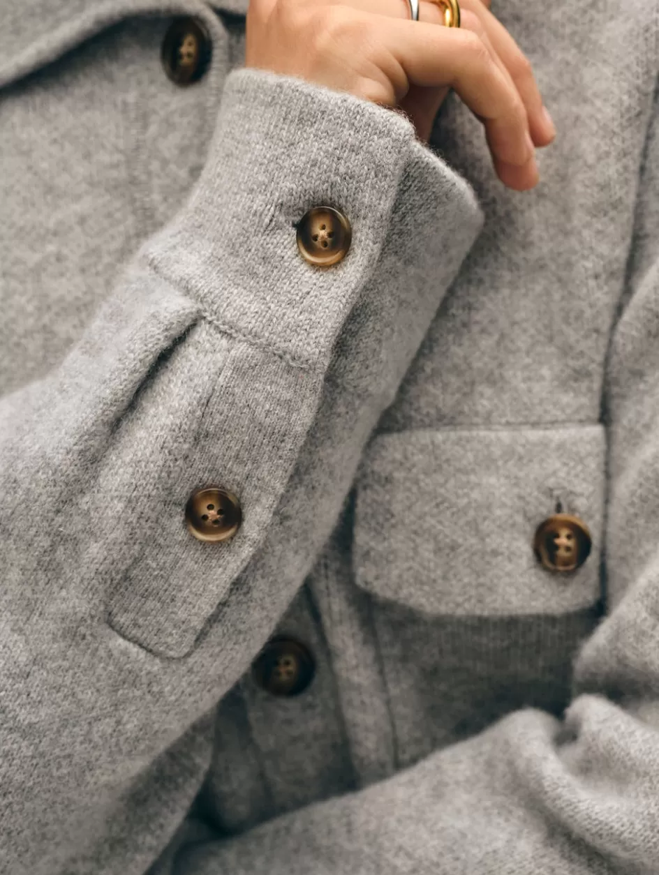 White + Warren Cardigans-cashmere luxe button down shacket