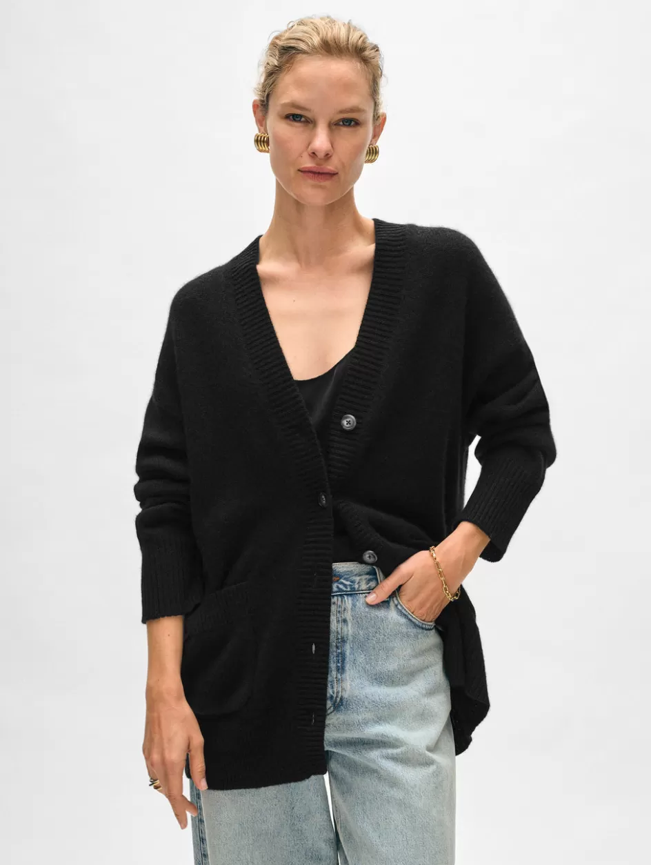 White + Warren Cardigans-cashmere luxe pocket cardigan