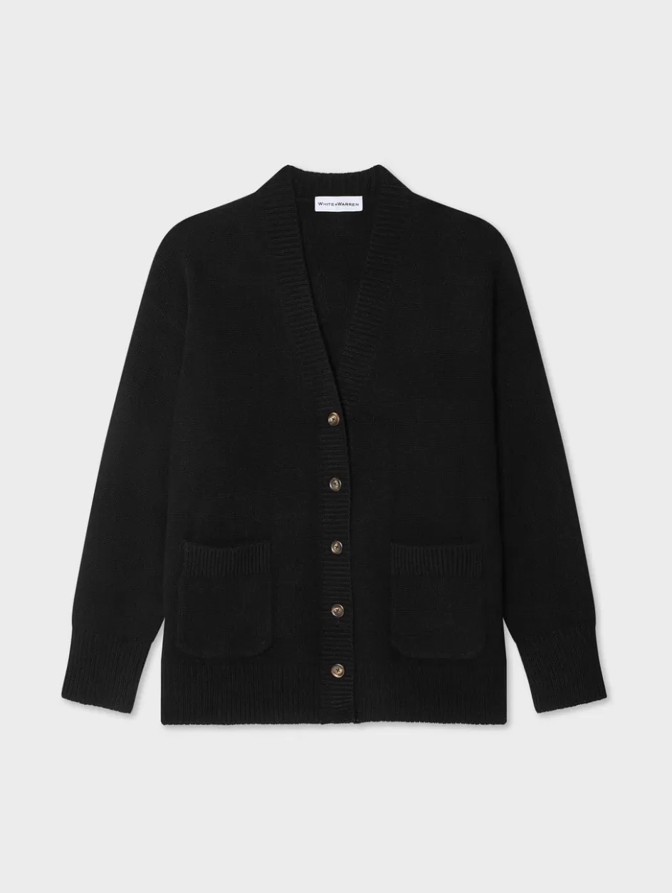 White + Warren Cardigans-cashmere luxe pocket cardigan