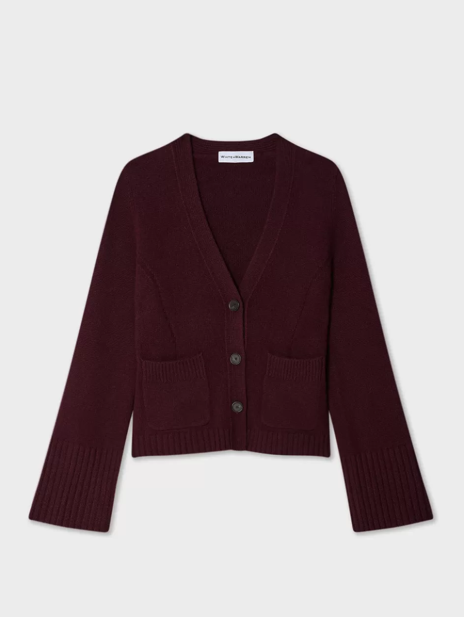 White + Warren Cardigans-cashmere luxe waisted cardigan
