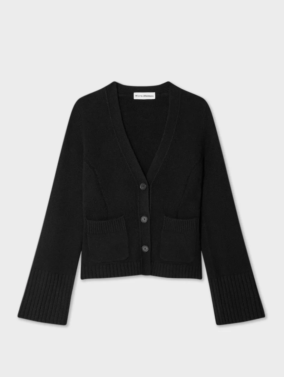 White + Warren Cardigans-cashmere luxe waisted cardigan