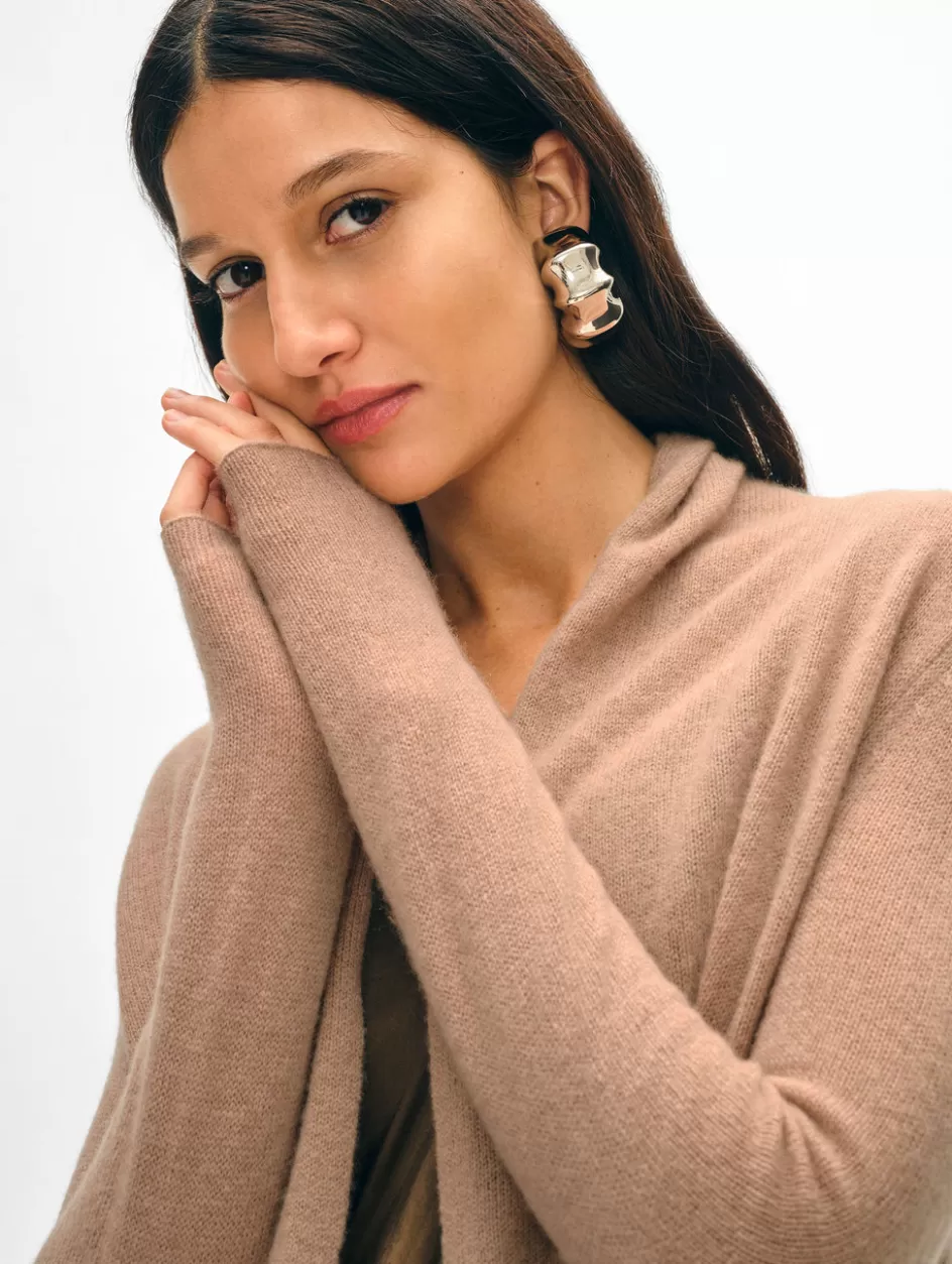 White + Warren Cardigans-cashmere mini trapeze cardigan