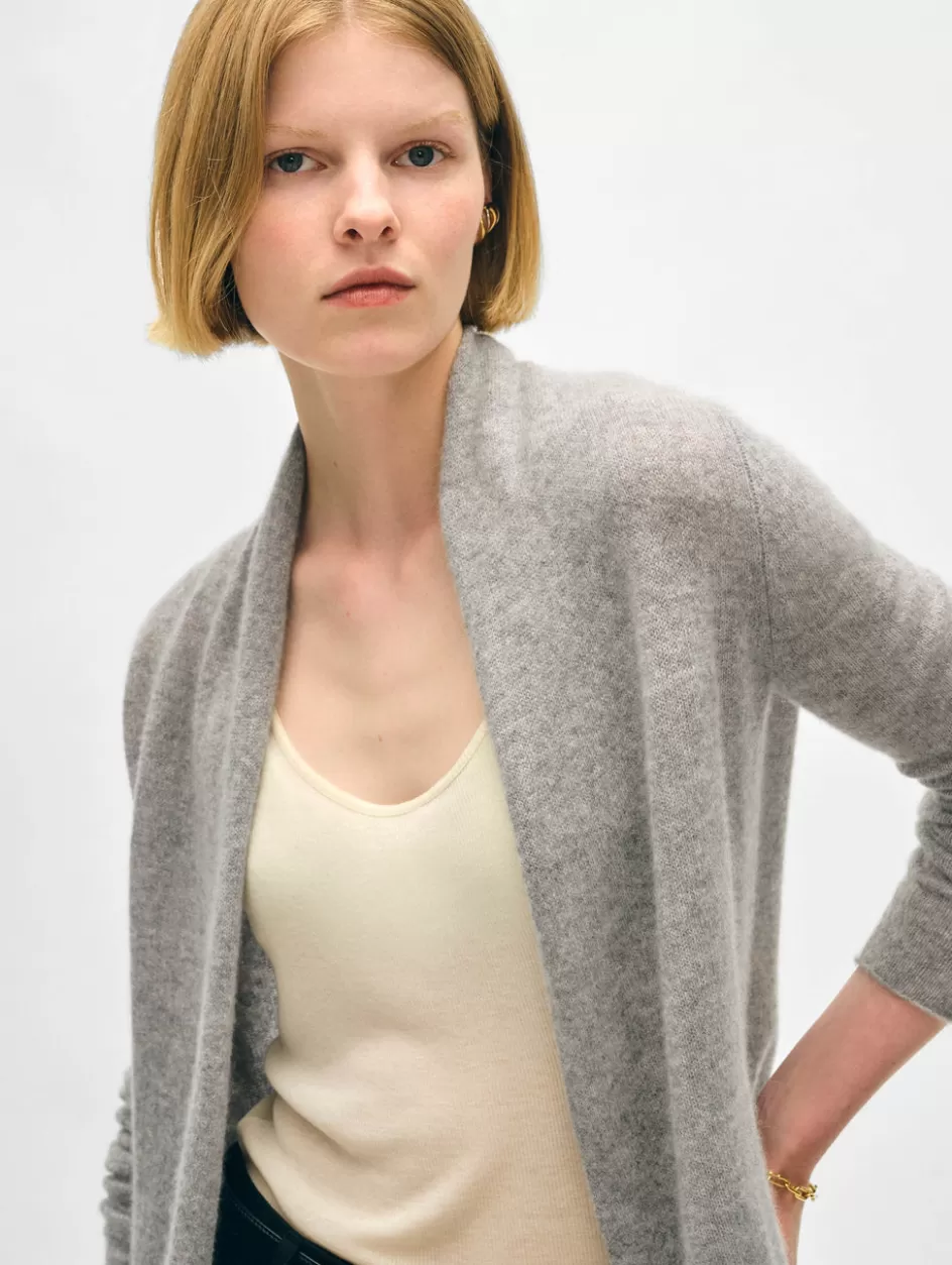 White + Warren Cardigans-cashmere mini trapeze cardigan