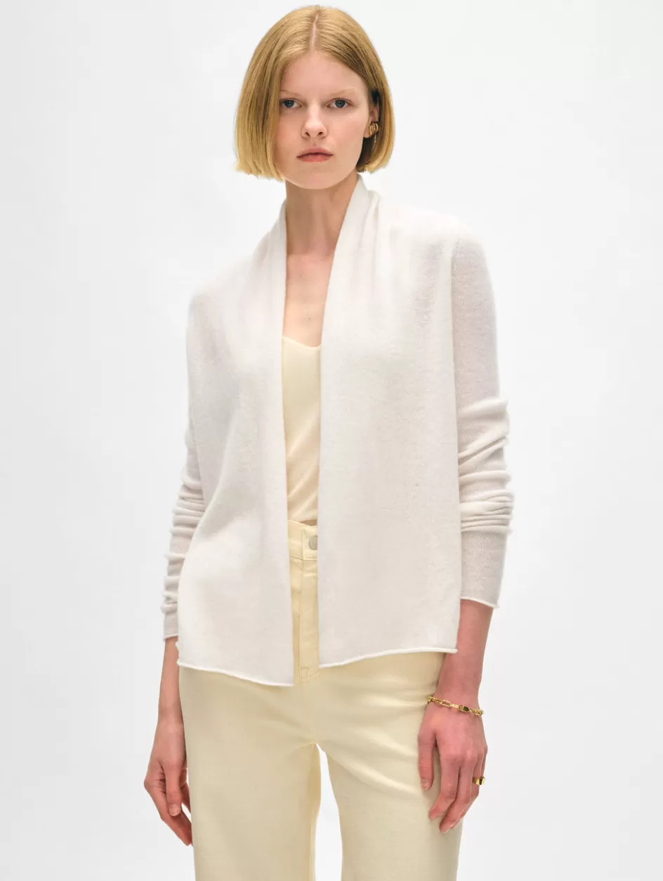 White + Warren Cardigans-cashmere mini trapeze cardigan