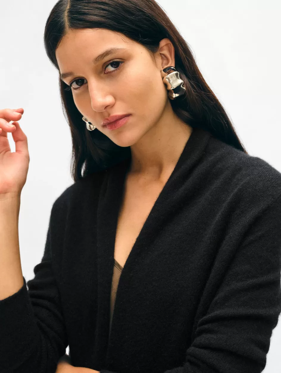 White + Warren Cardigans-cashmere mini trapeze cardigan