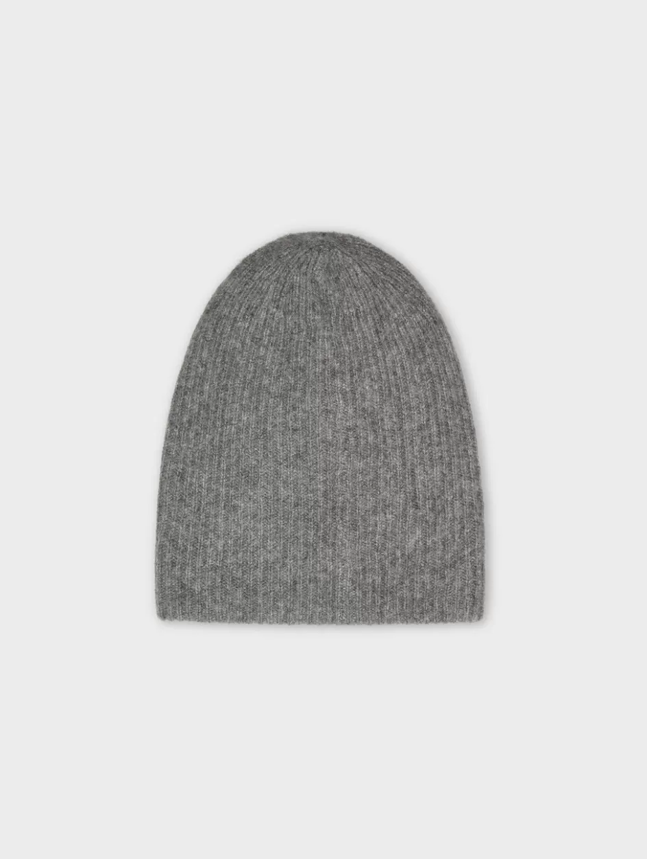 White + Warren Hats + Gloves-cashmere plush rib beanie