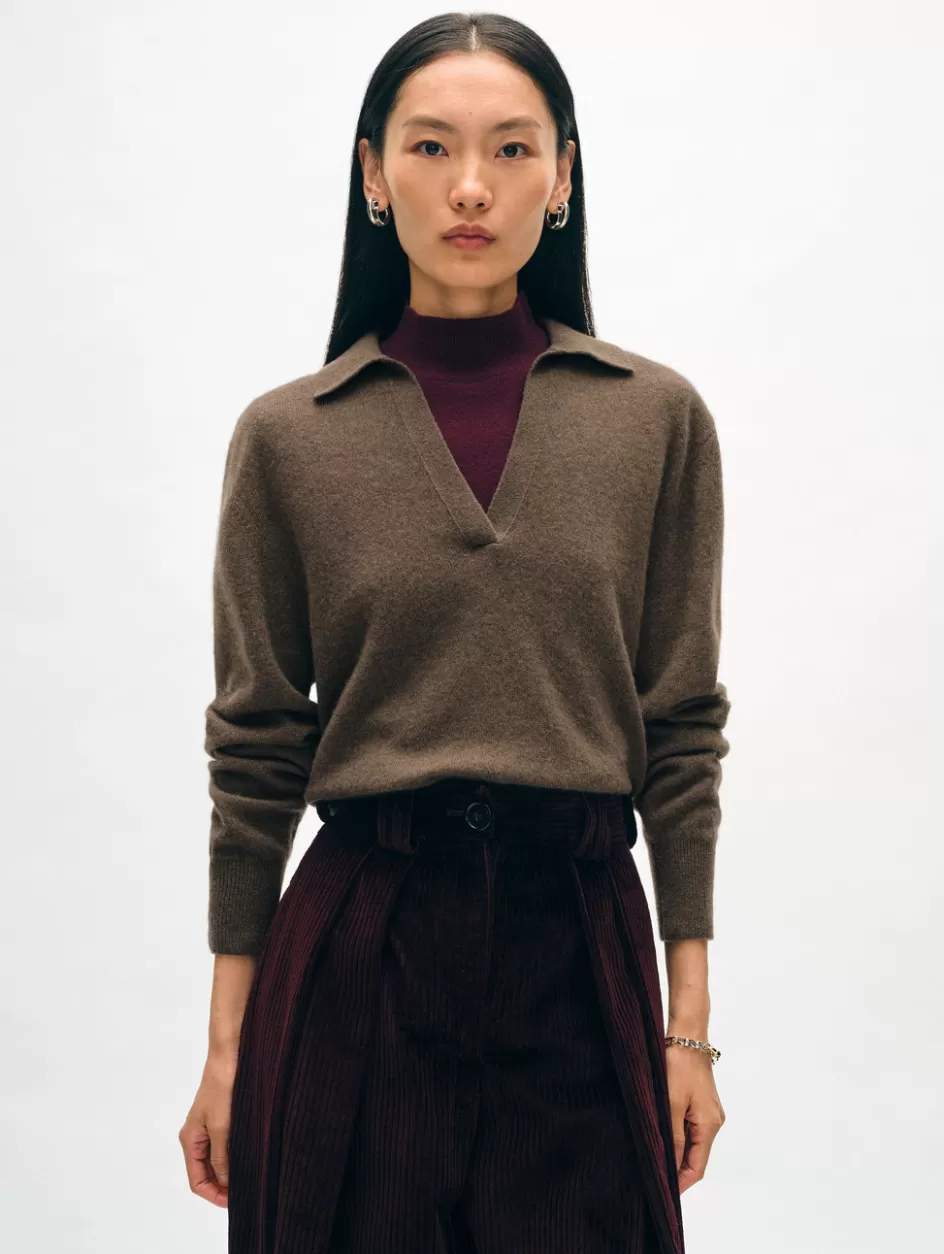 White + Warren Sweaters-cashmere polo