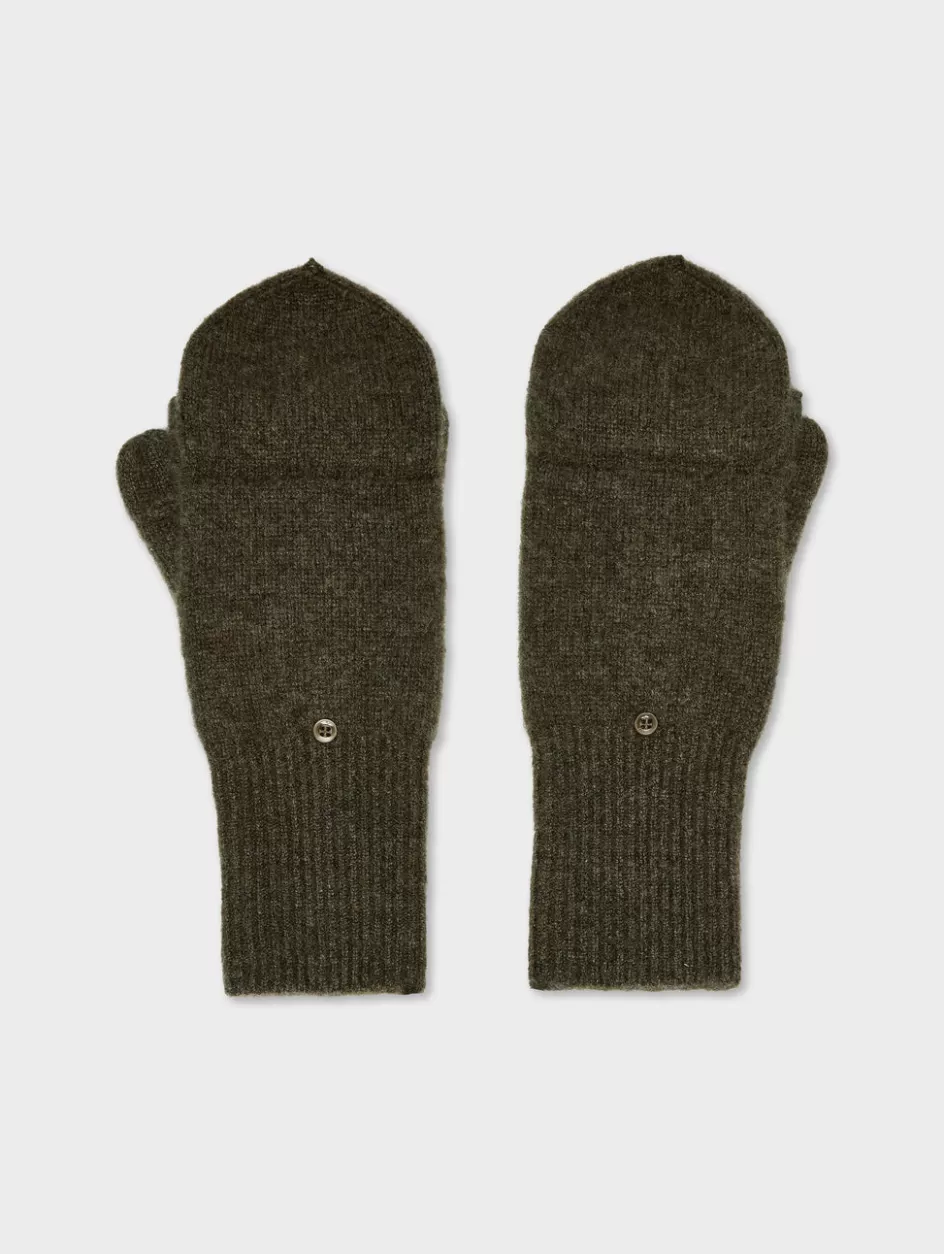 White + Warren Accessories-cashmere pop top glove