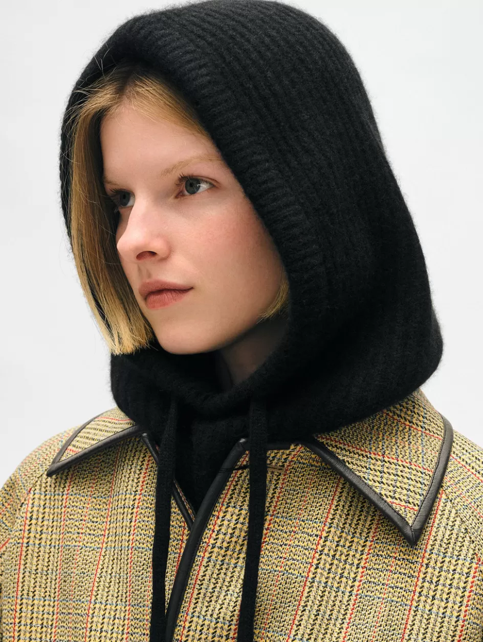 White + Warren Accessories-cashmere ribbed balaclava