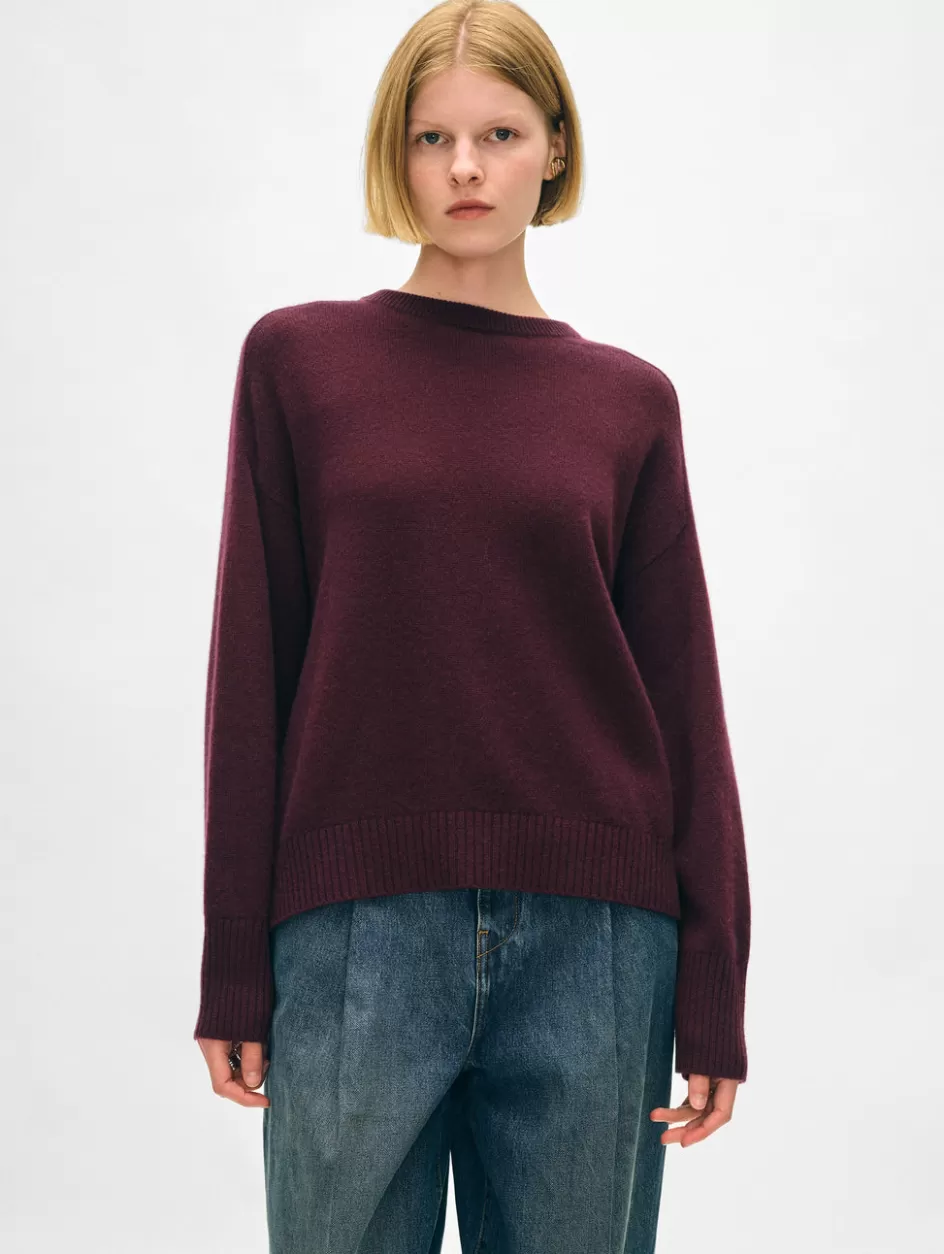 White + Warren Sweaters-cashmere saddle sleeve crewneck