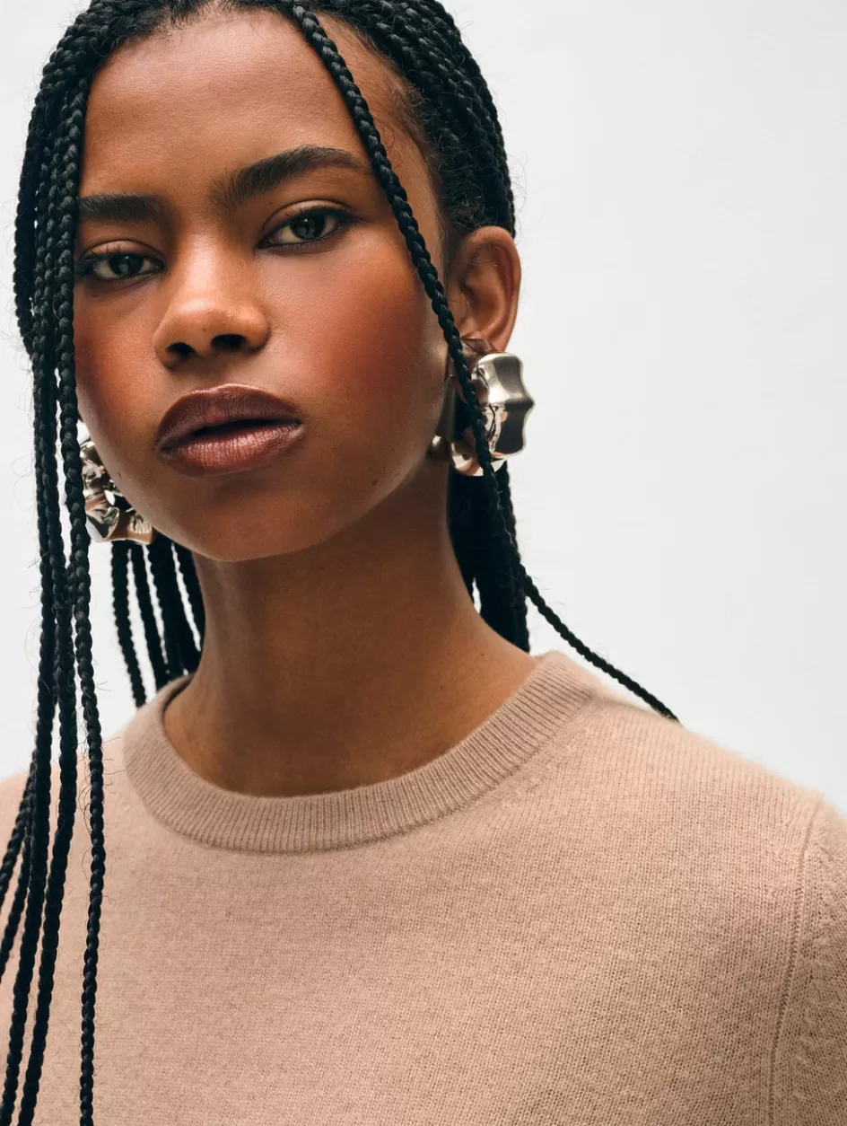 White + Warren Sweaters-cashmere shrunken crewneck