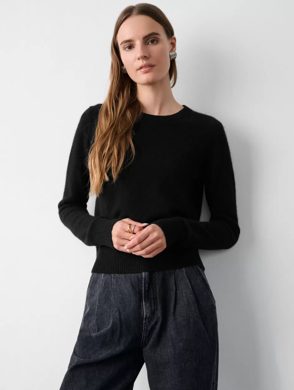 White + Warren Sweaters-cashmere shrunken crewneck