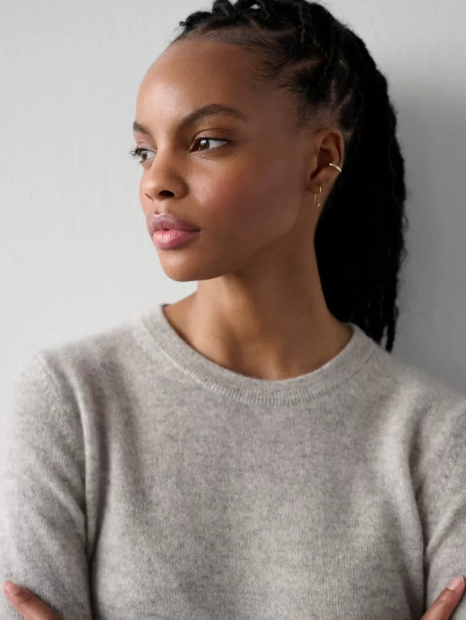 White + Warren Sweaters-cashmere shrunken crewneck