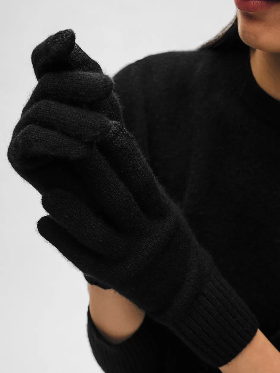 White + Warren Accessories-cashmere texting gloves