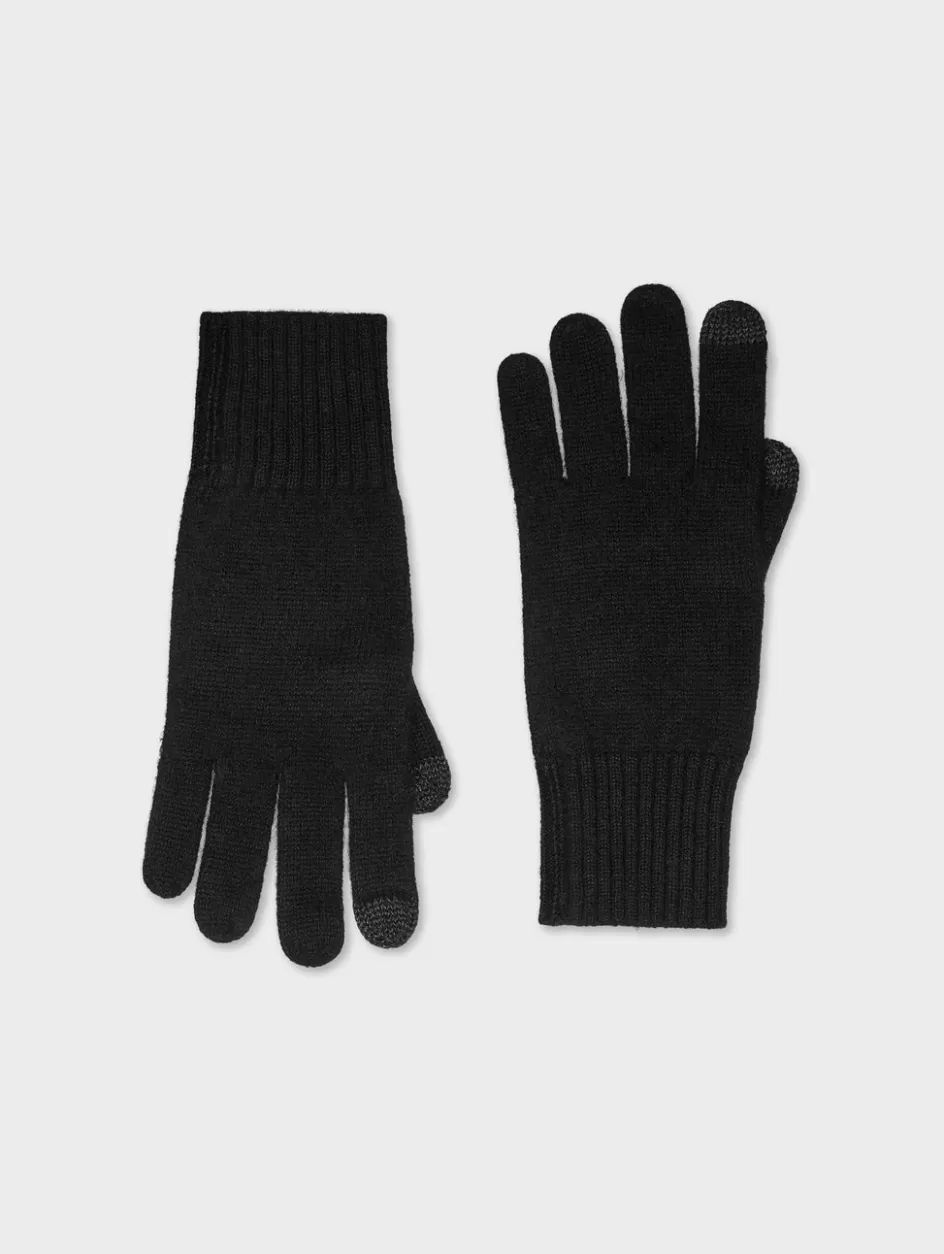 White + Warren Accessories-cashmere texting gloves