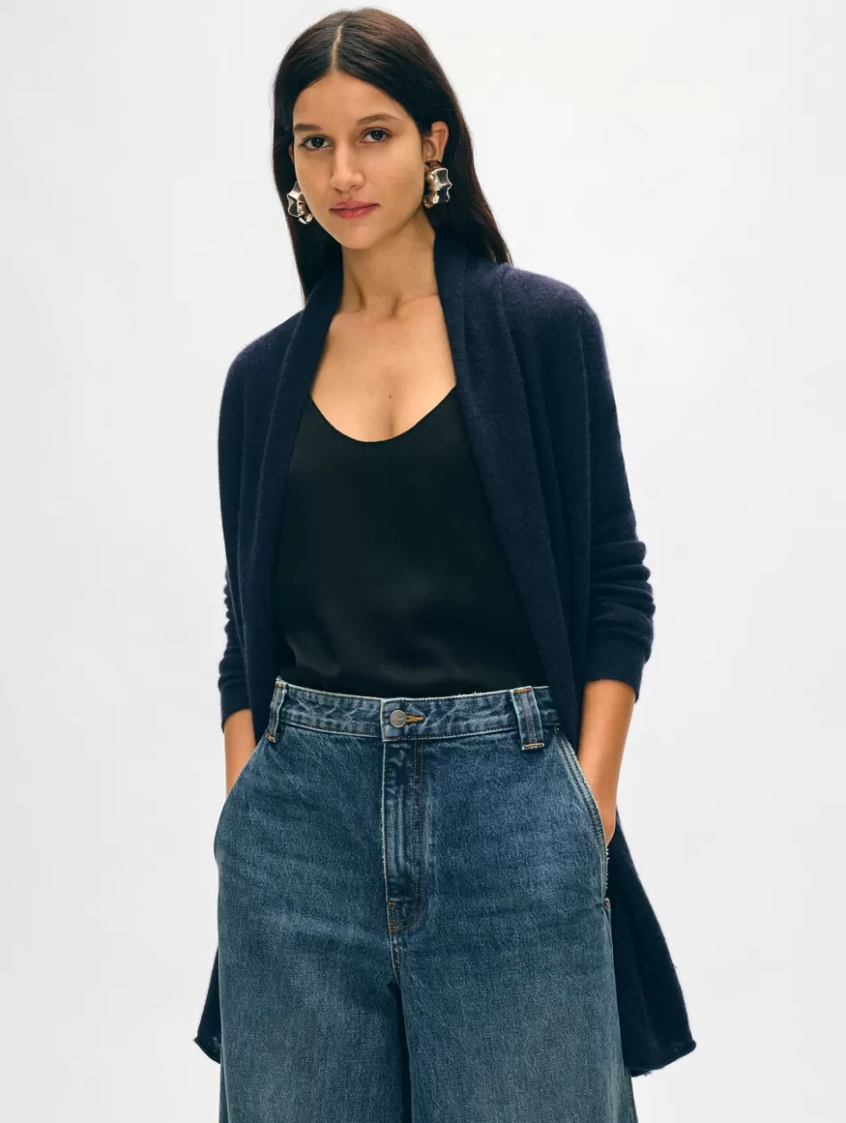 White + Warren Cardigans-cashmere trapeze cardigan