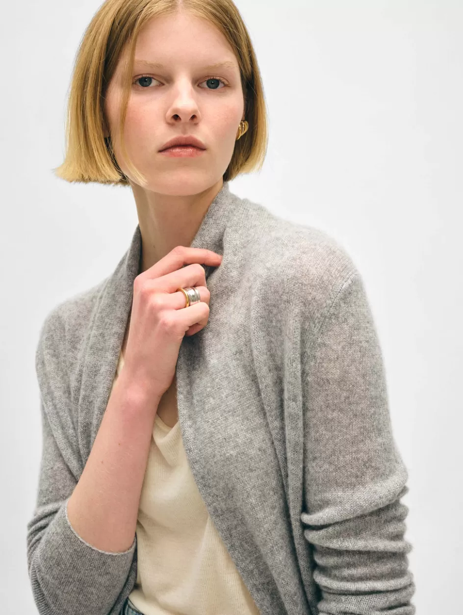 White + Warren Cardigans-cashmere trapeze cardigan