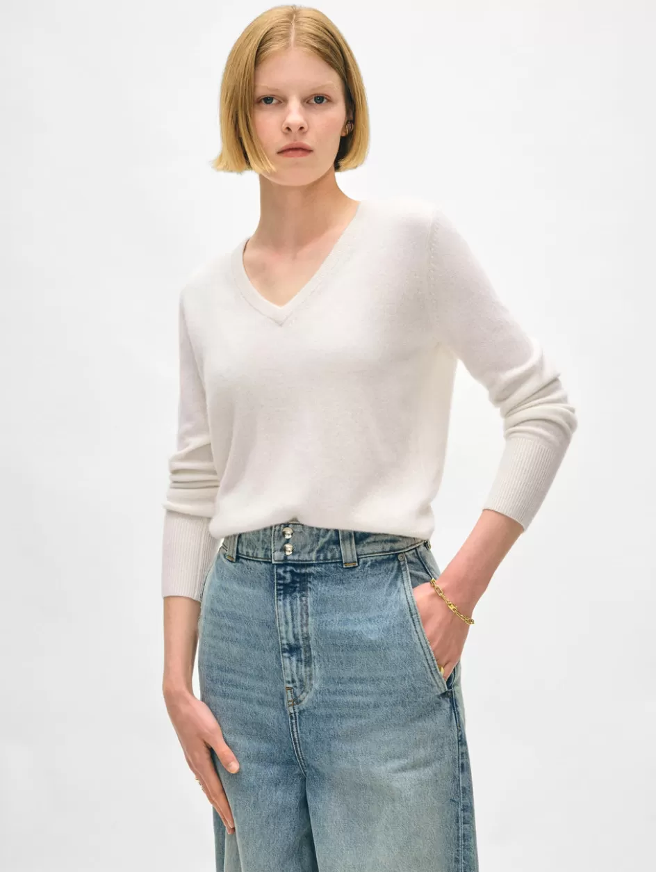 White + Warren Sweaters-cashmere v neck