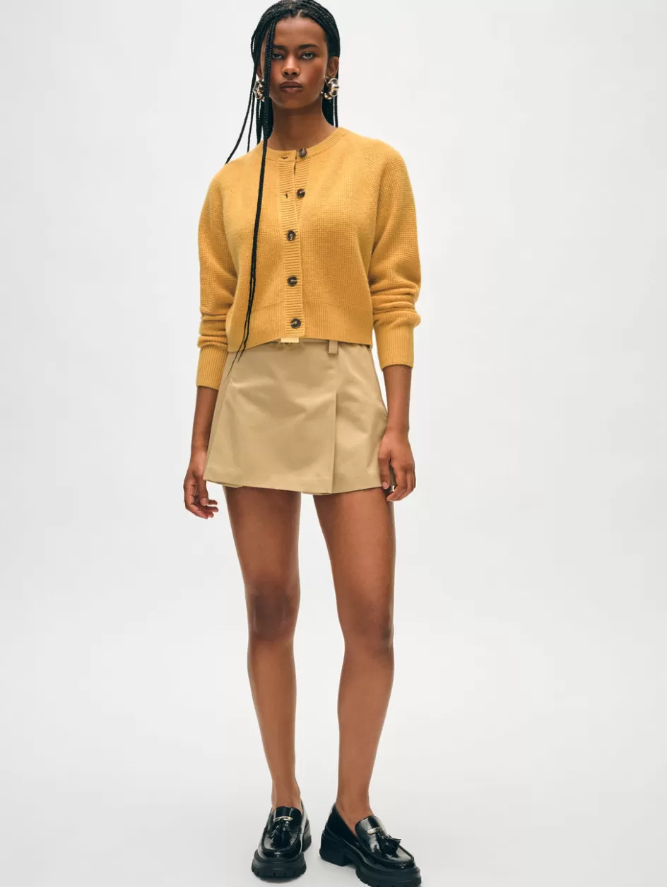 White + Warren Cardigans-cashmere waffle cardigan