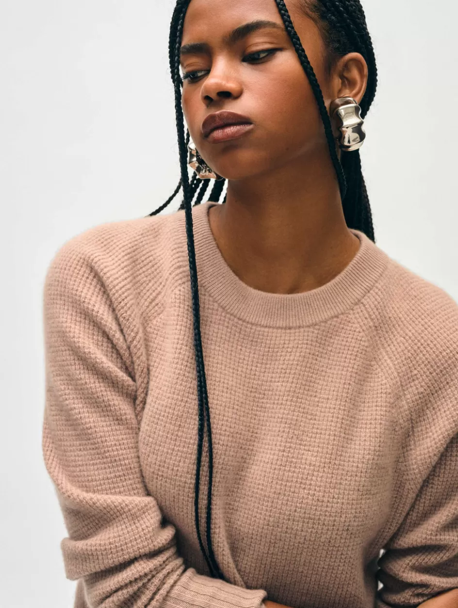 White + Warren Sweaters-cashmere waffle sweatshirt
