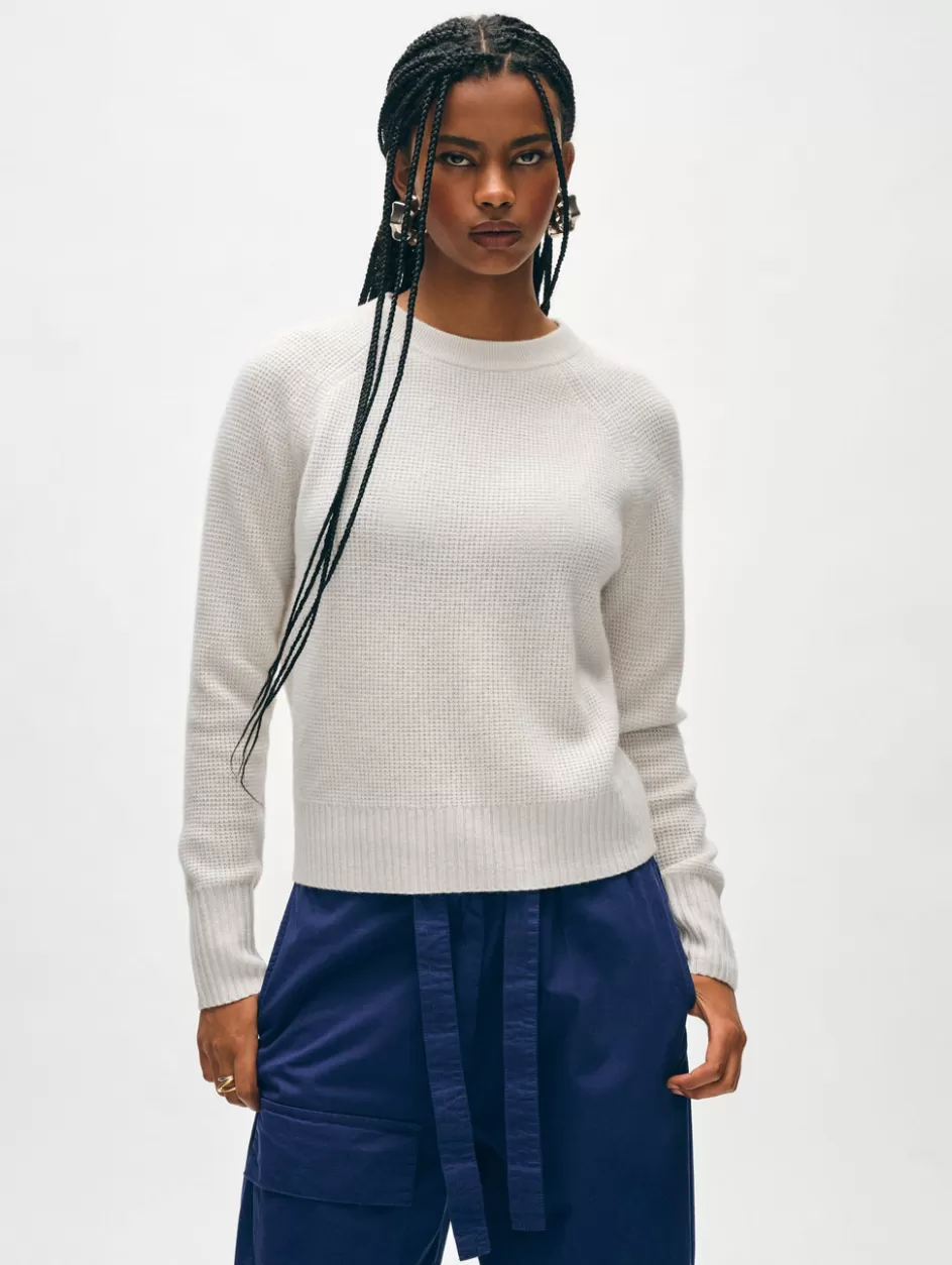 White + Warren Sweaters-cashmere waffle sweatshirt