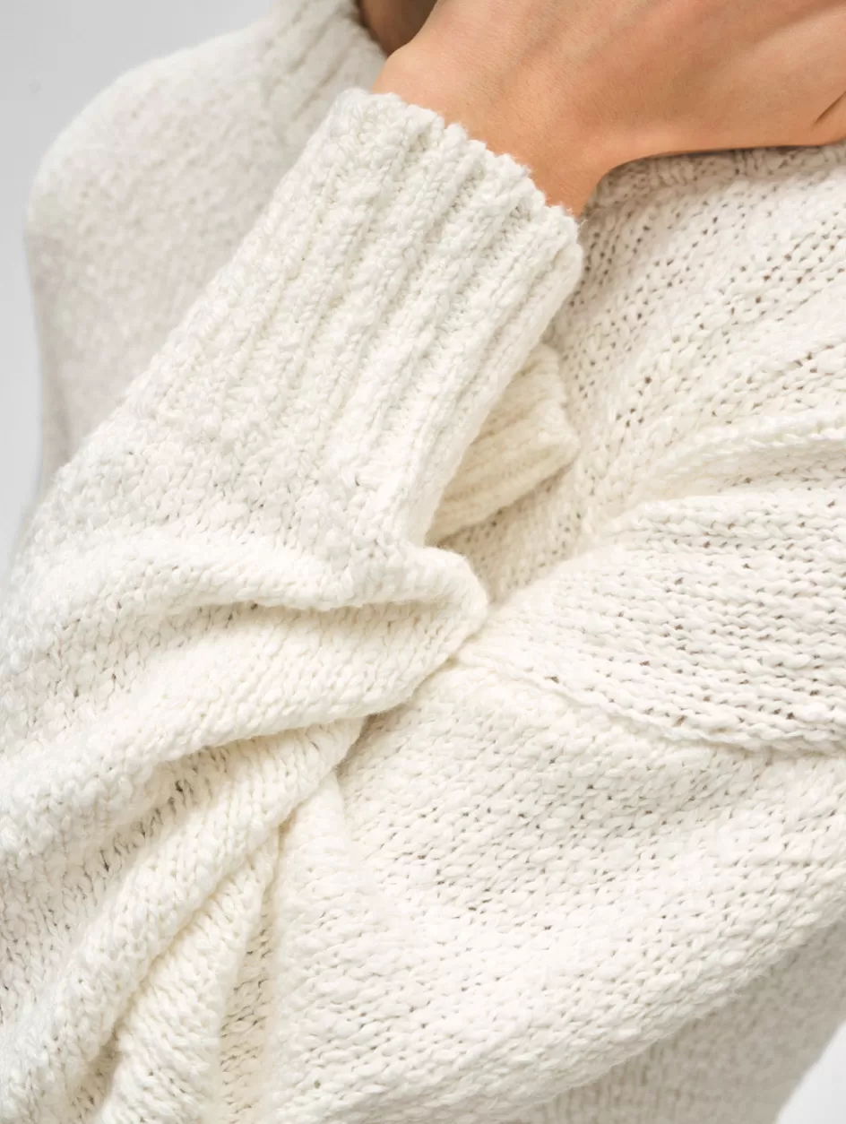 White + Warren Sweaters-cotton slub easy crewneck