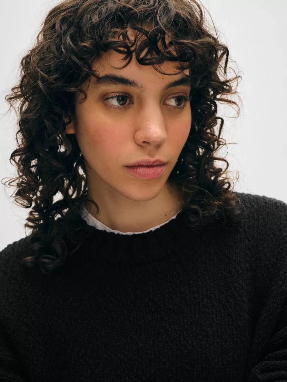 White + Warren Sweaters-cotton slub easy crewneck