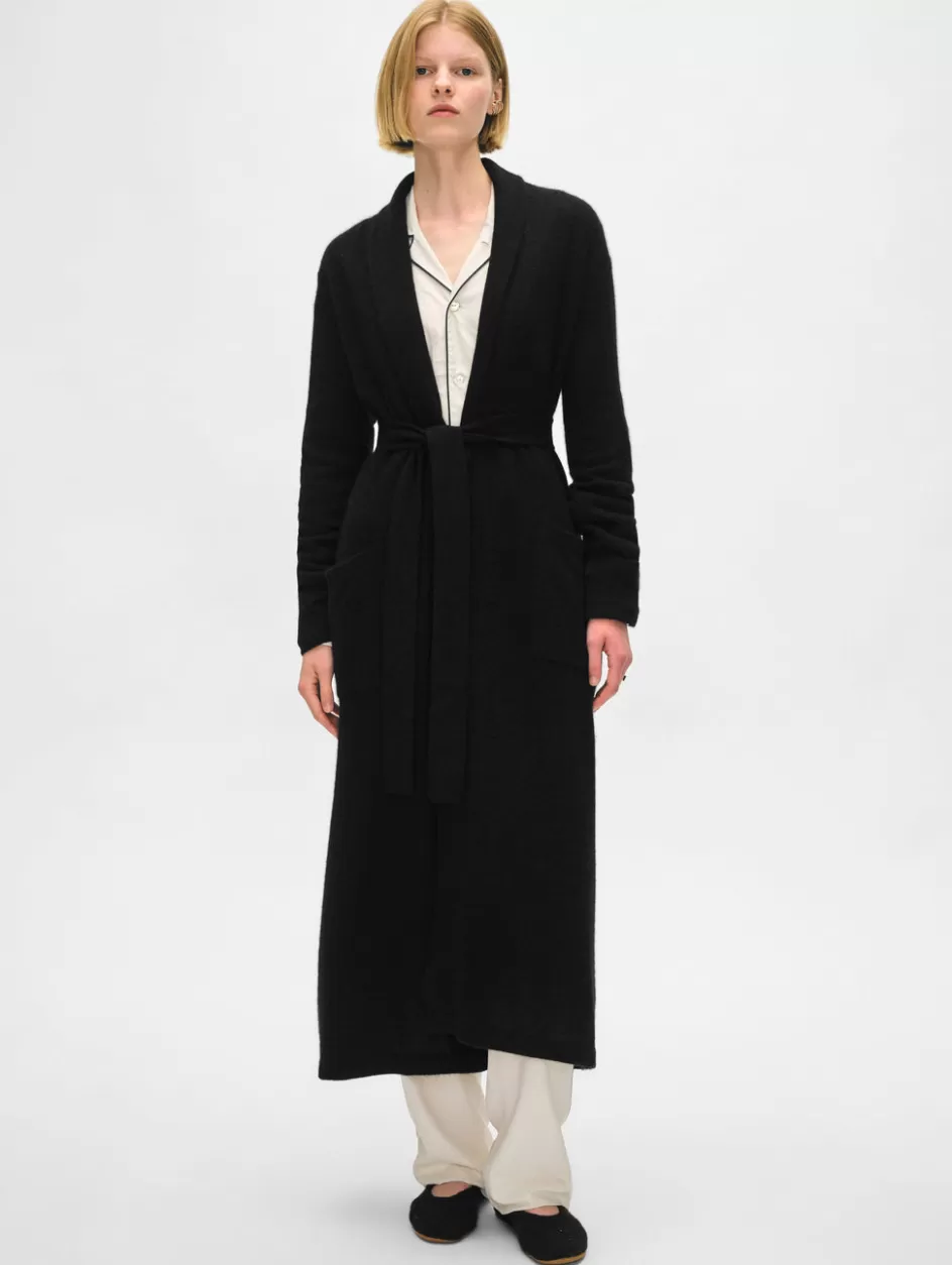 White + Warren Lounge-long cashmere robe