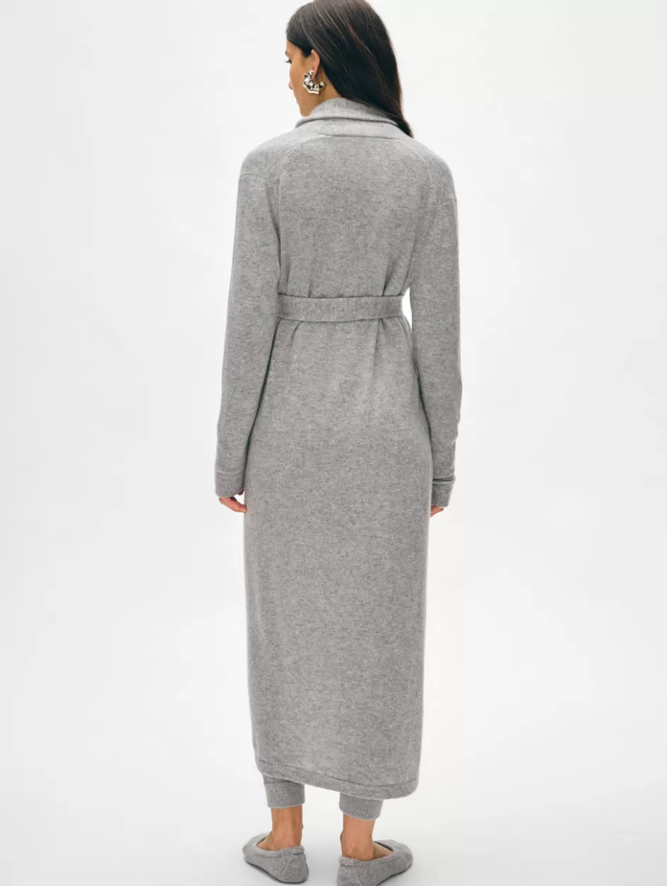 White + Warren Lounge-long cashmere robe