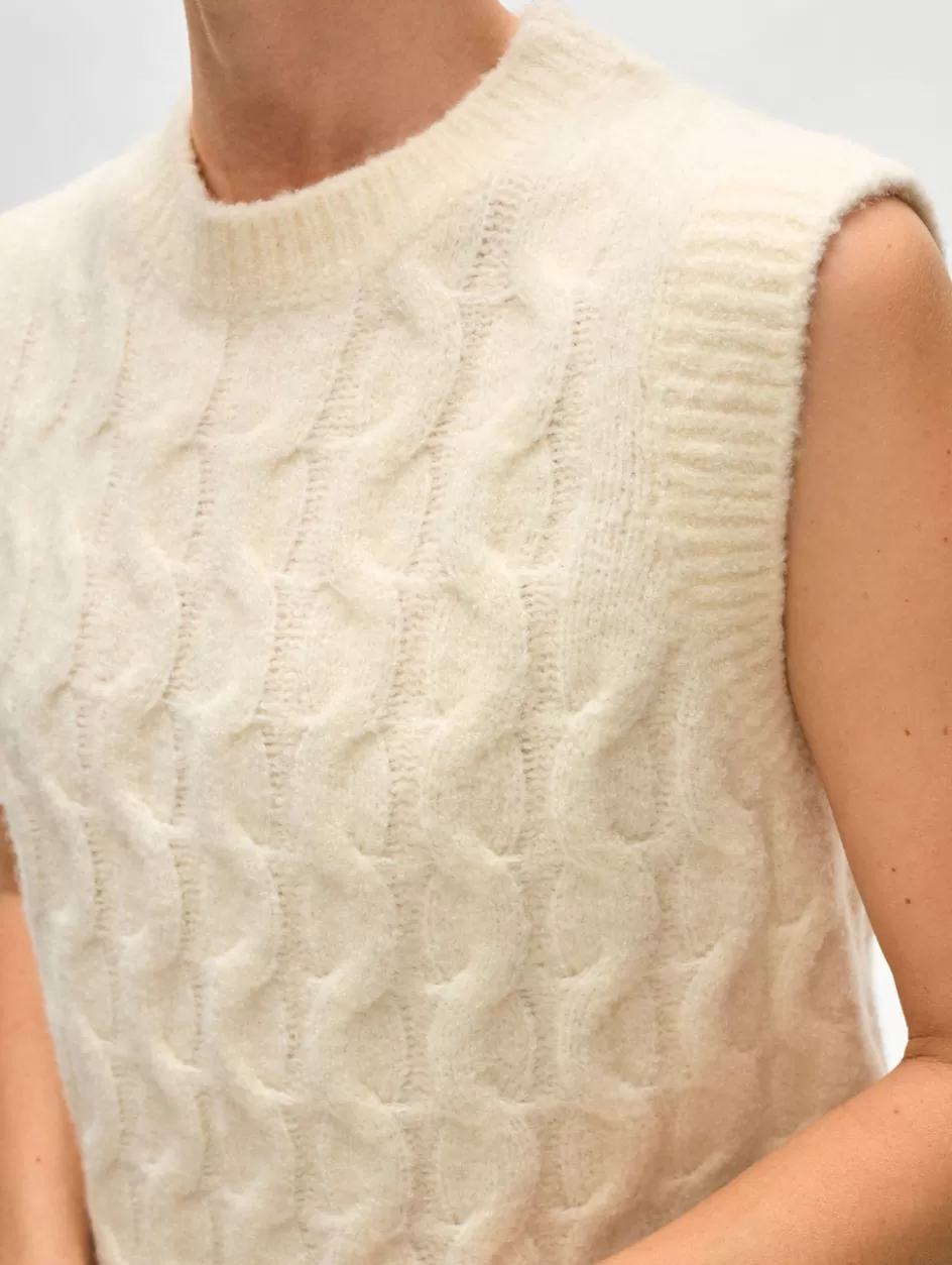 White + Warren Sweaters-merino cashmere boucle cable vest