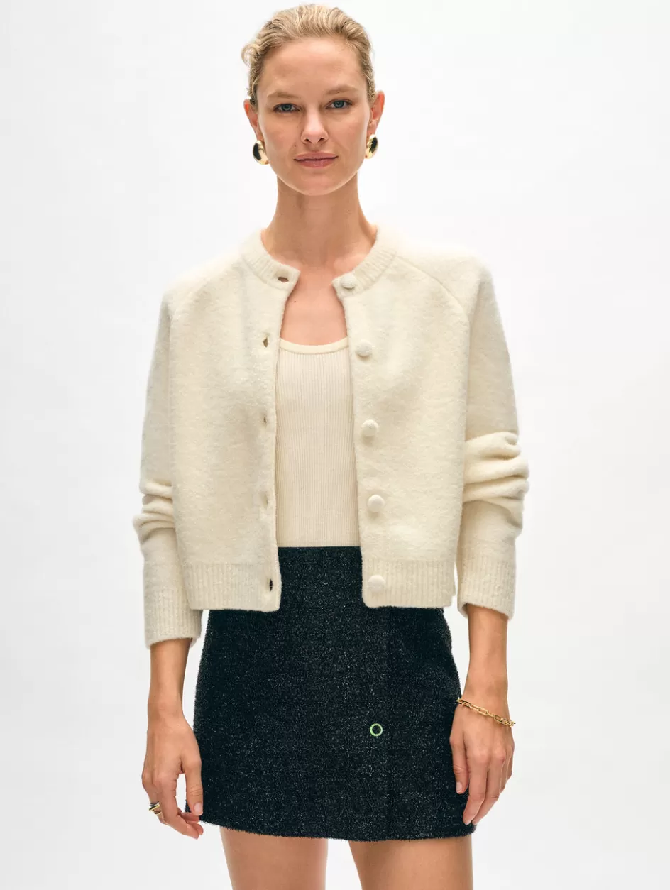 White + Warren Cardigans-merino cashmere boucle jacket