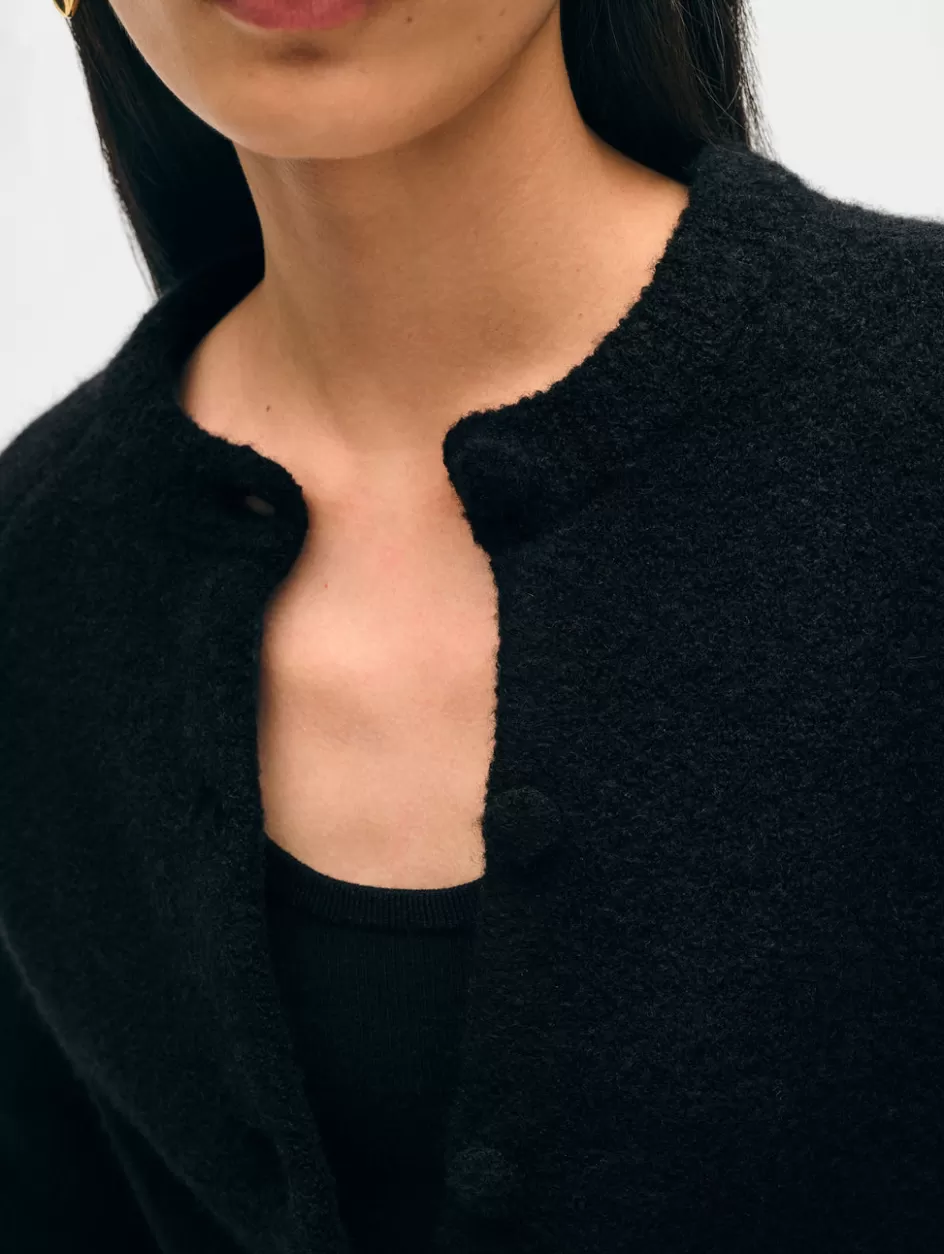 White + Warren Cardigans-merino cashmere boucle jacket