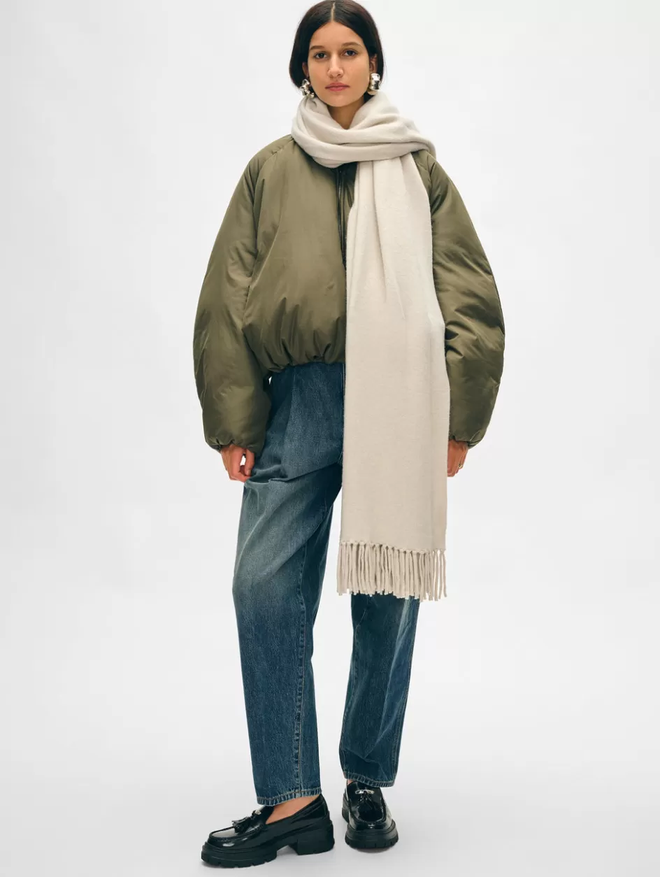 White + Warren Accessories-merino cashmere tassel scarf