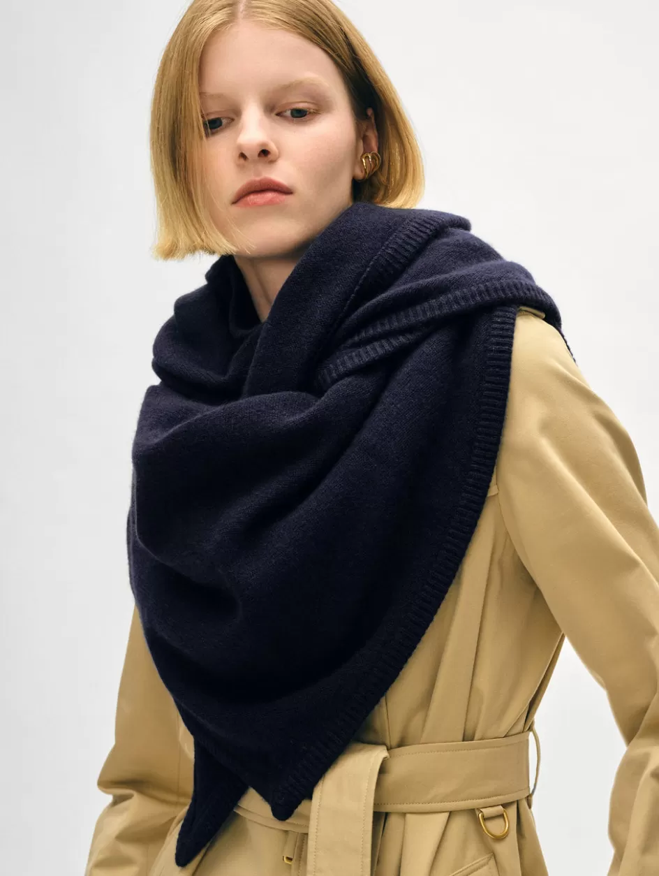 White + Warren Travel Wraps + Scarves-merino cashmere triangle scarf
