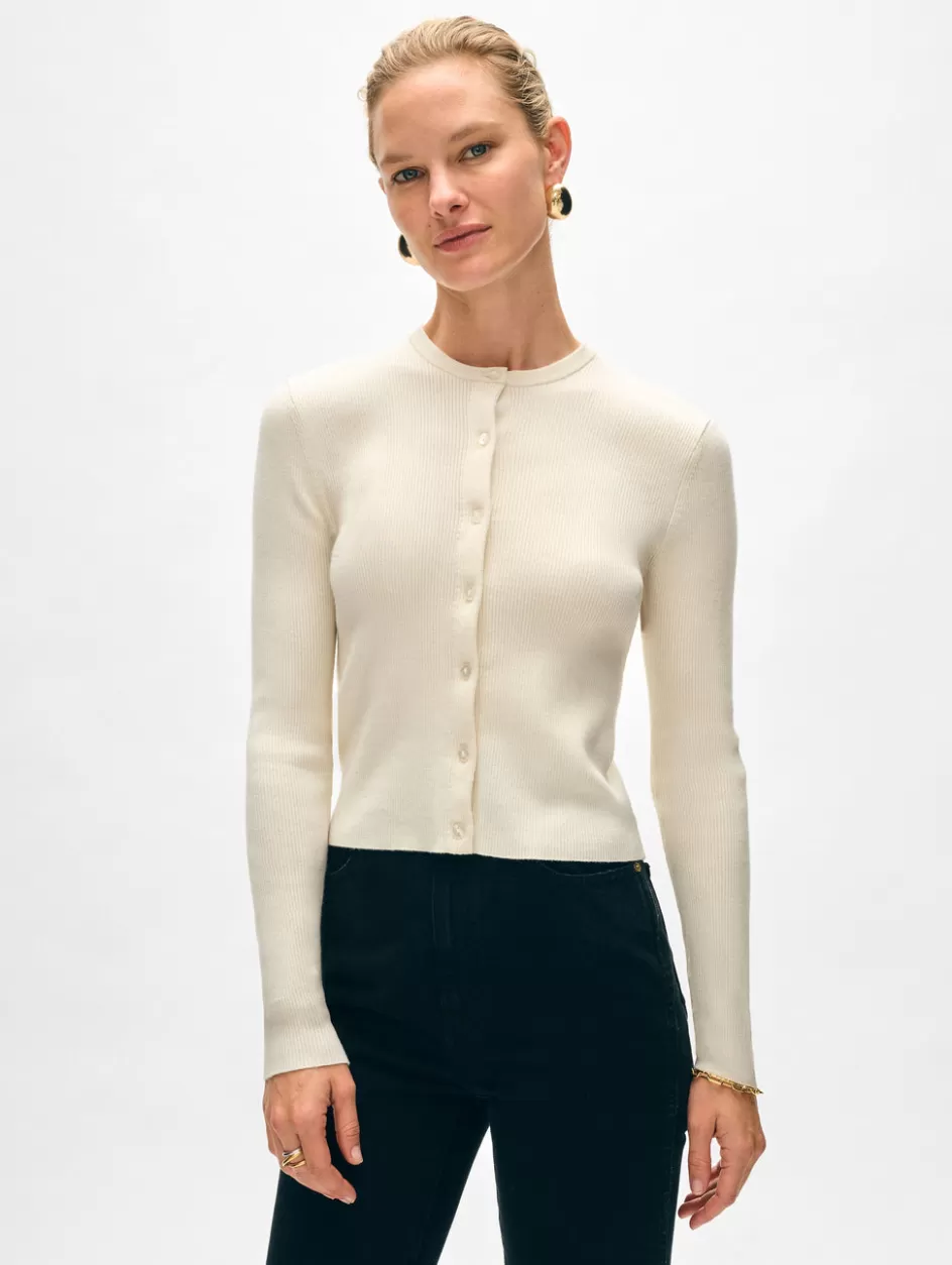 White + Warren Cardigans-superfine merino cardigan