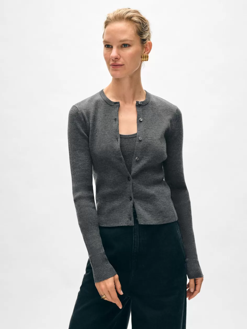 White + Warren Cardigans-superfine merino cardigan