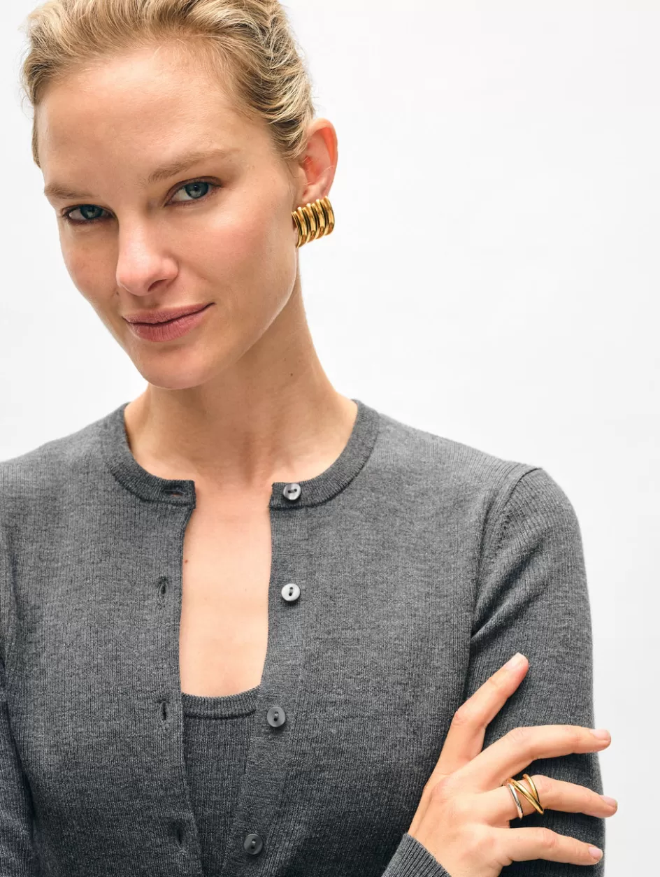 White + Warren Cardigans-superfine merino cardigan