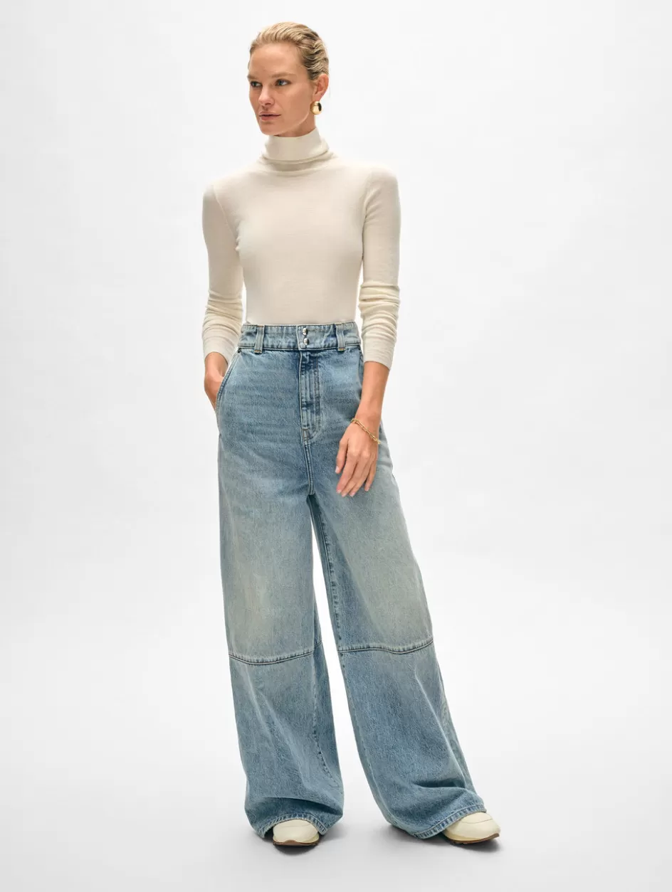 White + Warren Sweaters-superfine merino fitted turtleneck