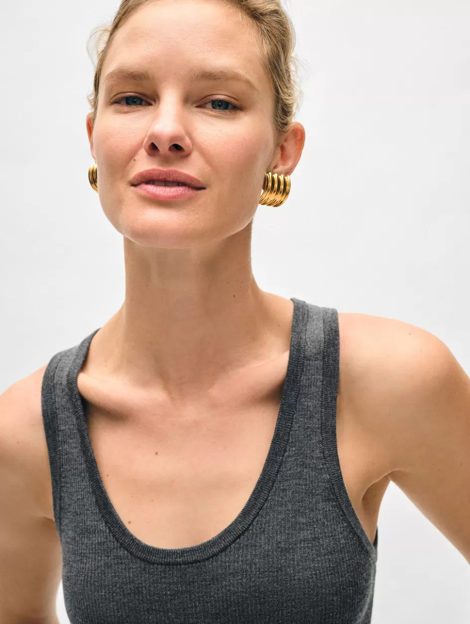 White + Warren Tops-superfine merino ribbed tank