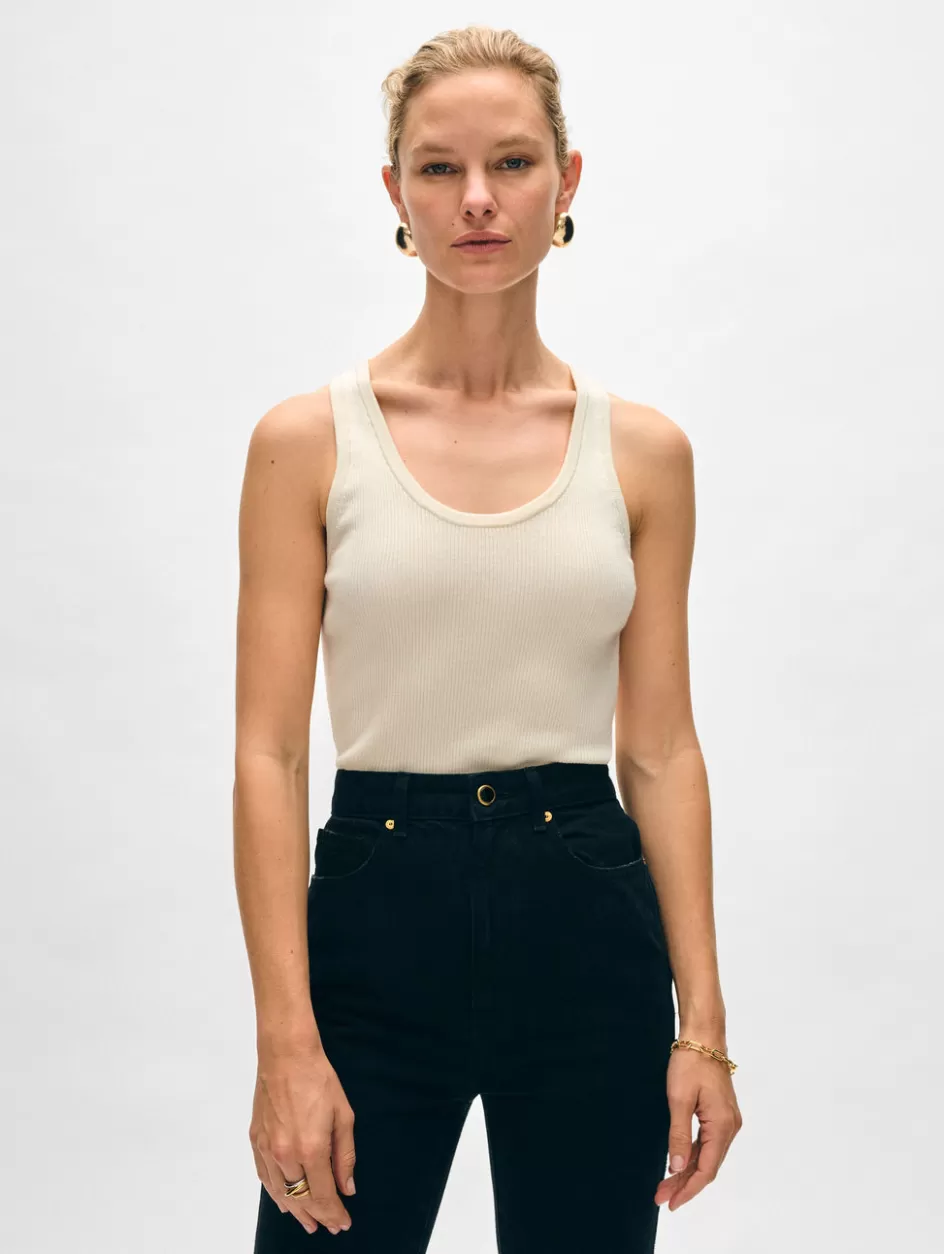 White + Warren Tops-superfine merino ribbed tank